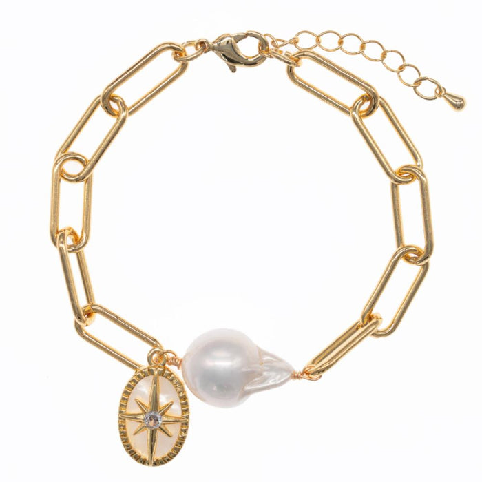 Soraya Pearl Chain Bracelet