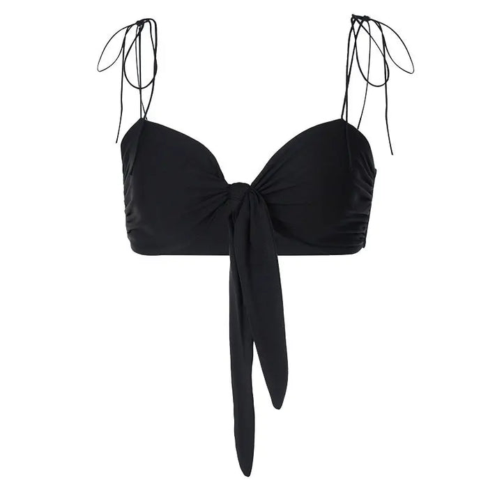Spaghetti Strap Front Knot Top fashionnsio