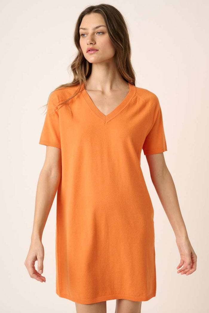 Volunteer V-Neck Knit Sweater Dress – Game Day Ready