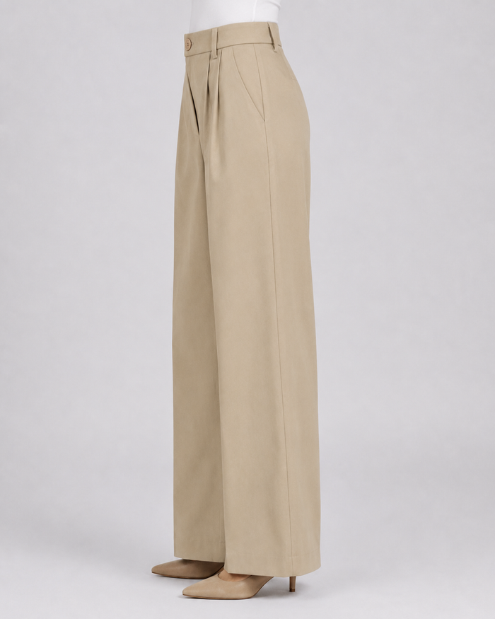 Women Beige Textured Trouser