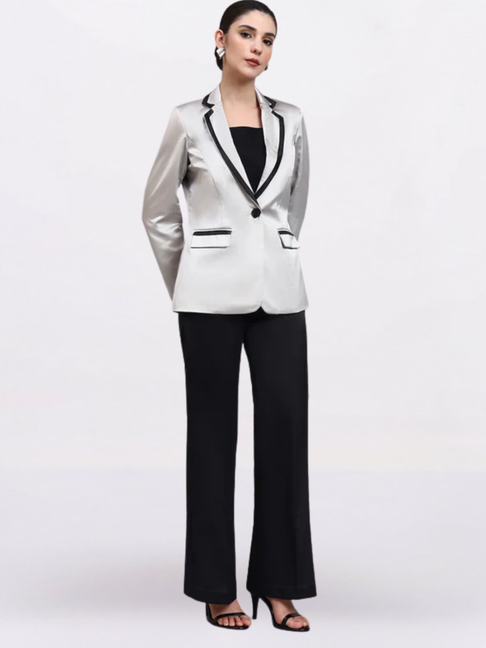 Women Black High-Rise Trouser
