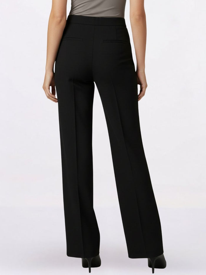 Women Black Solid Trouser