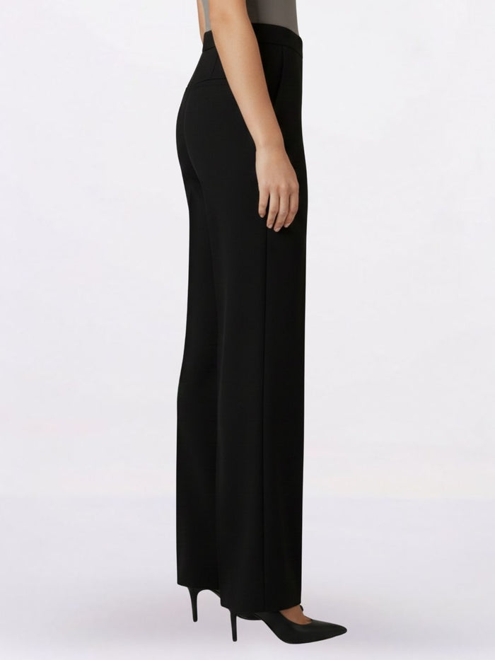 Women Black Solid Trouser