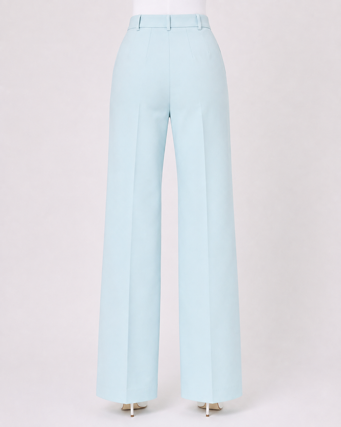 Women Blue Tailored Trouser