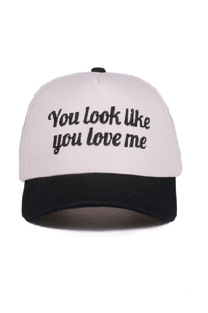 "You Look Like You Love Me" Cap-Black-Cute-Trendy-Shop-Womens-Boutique-Clothing-Store